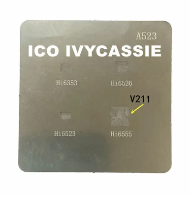 Трафарет HI6353 HI6526 HI6523 HI6555 Power IC BGA Паяльные шарики реболлинг Оловянная сеть