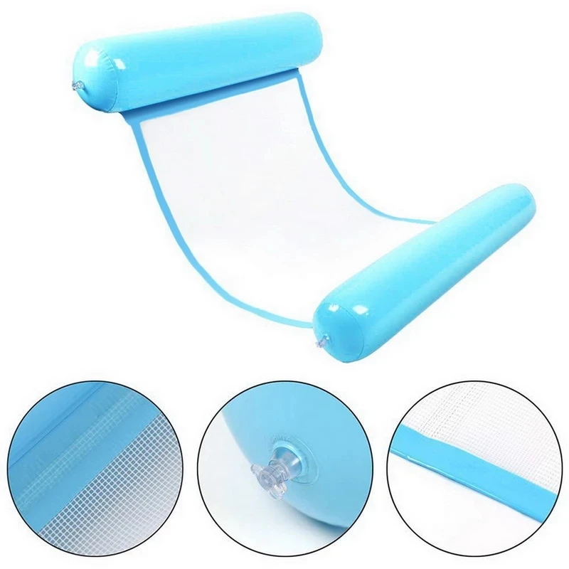 

New Water Hammock Recliner Inflatable Floating Swimming Mattress Sea Swimming Ring Pool Party Toy Lounge Bed For Swimming