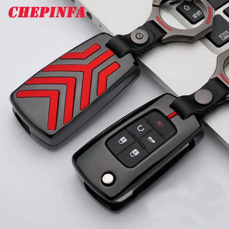 Металлический чехол для автомобильного ключа ключей Buick Chevrolet Cruze Aveo Trax Opel Vauxhall J