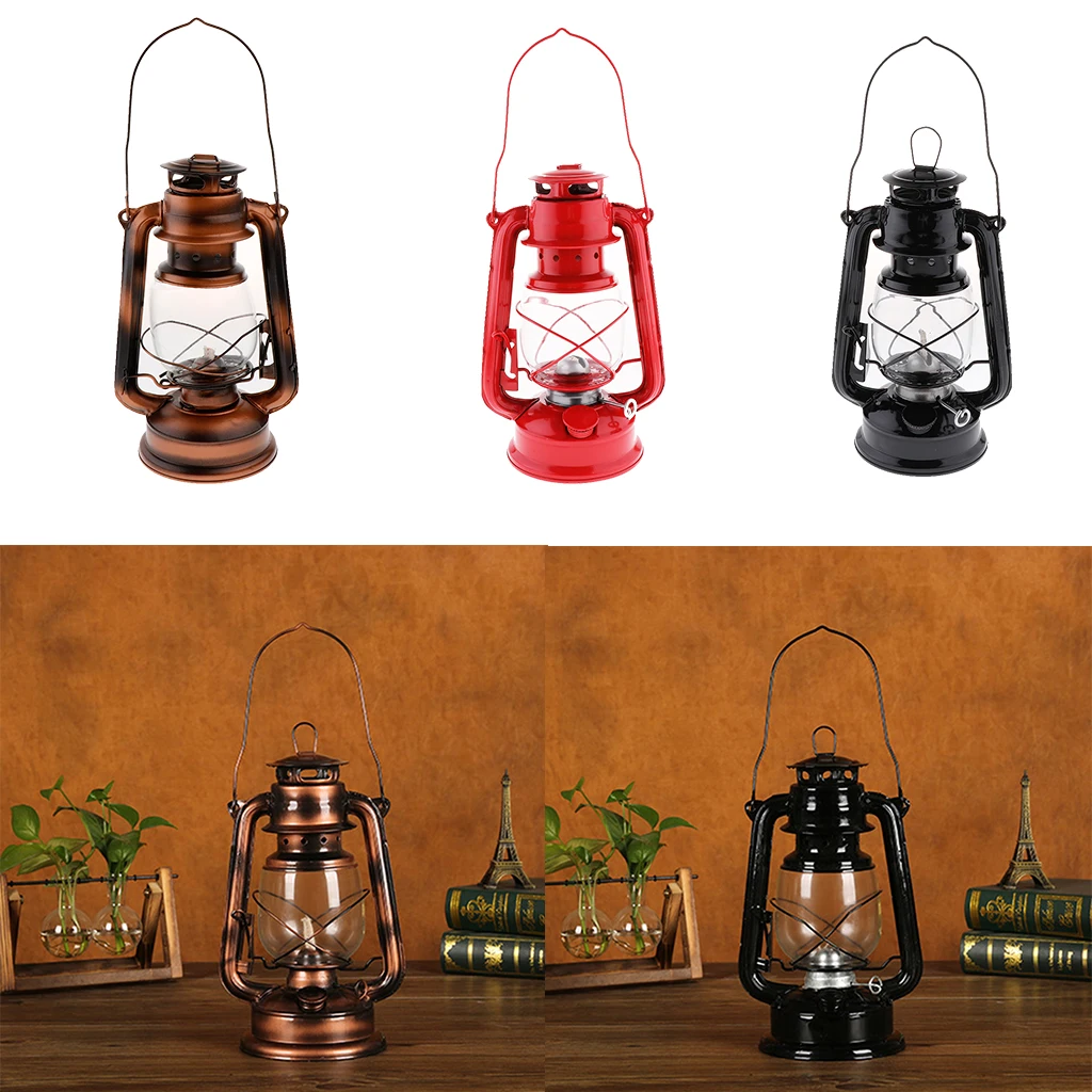 Винтажная металлическая масляная лампа фонарь для внутреннего и наружного