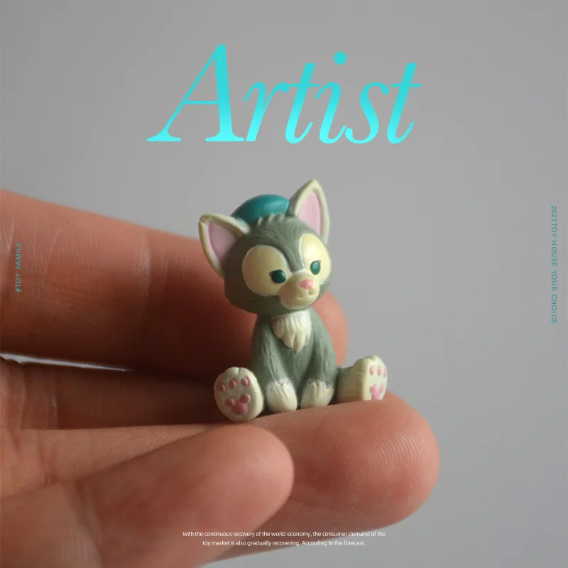 

12 шт./лот 2 см Duffy friend Artist cat коллекция фигурок игрушек duffy фигурка медведя toys