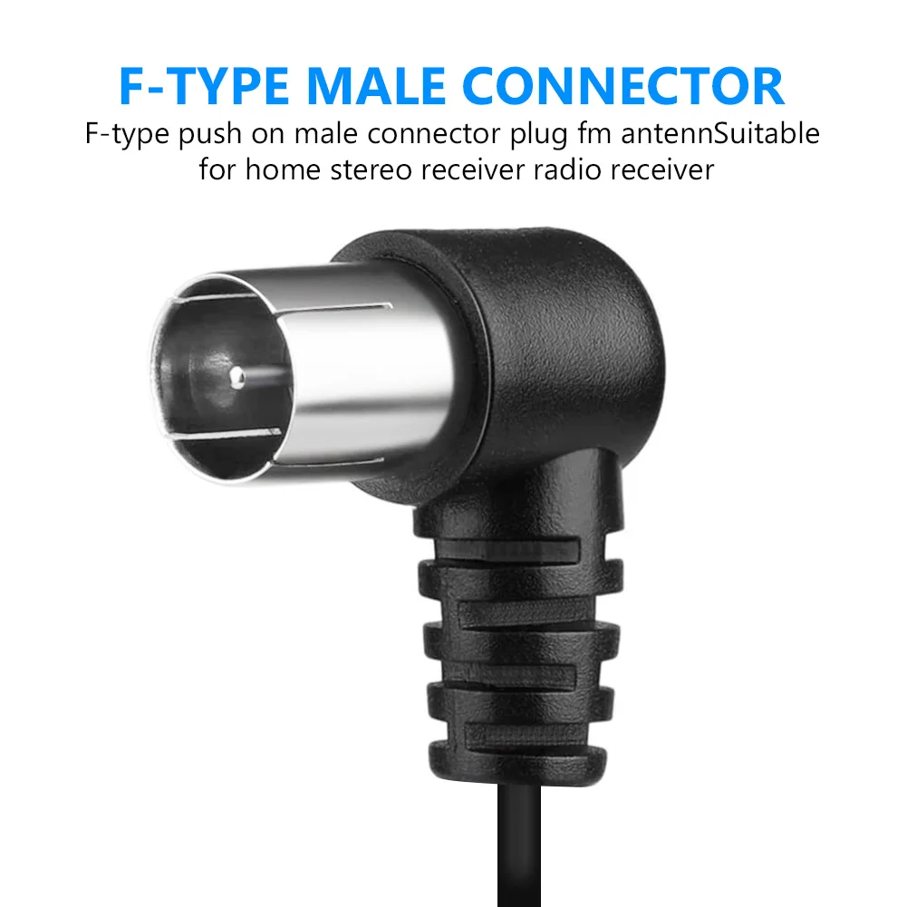 FM-радио антенна для стереоприемника внутренняя 75 Ом коаксиальный кабель