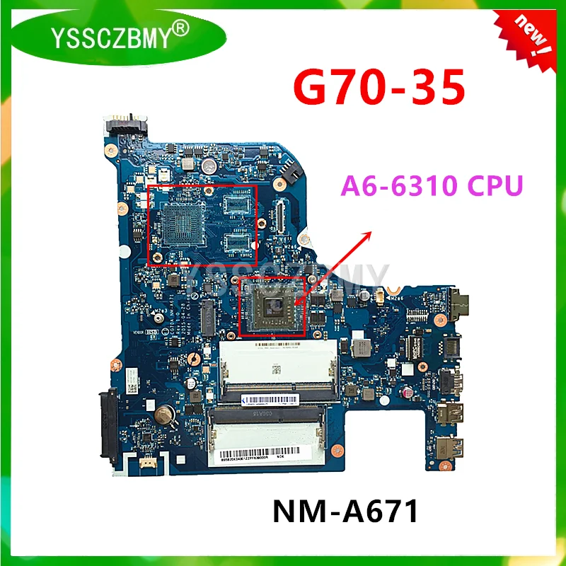 Бесплатная доставка совершенно новая материнская плата CG70A NM-A671 Rev 1 0 для Lenovo G70-35