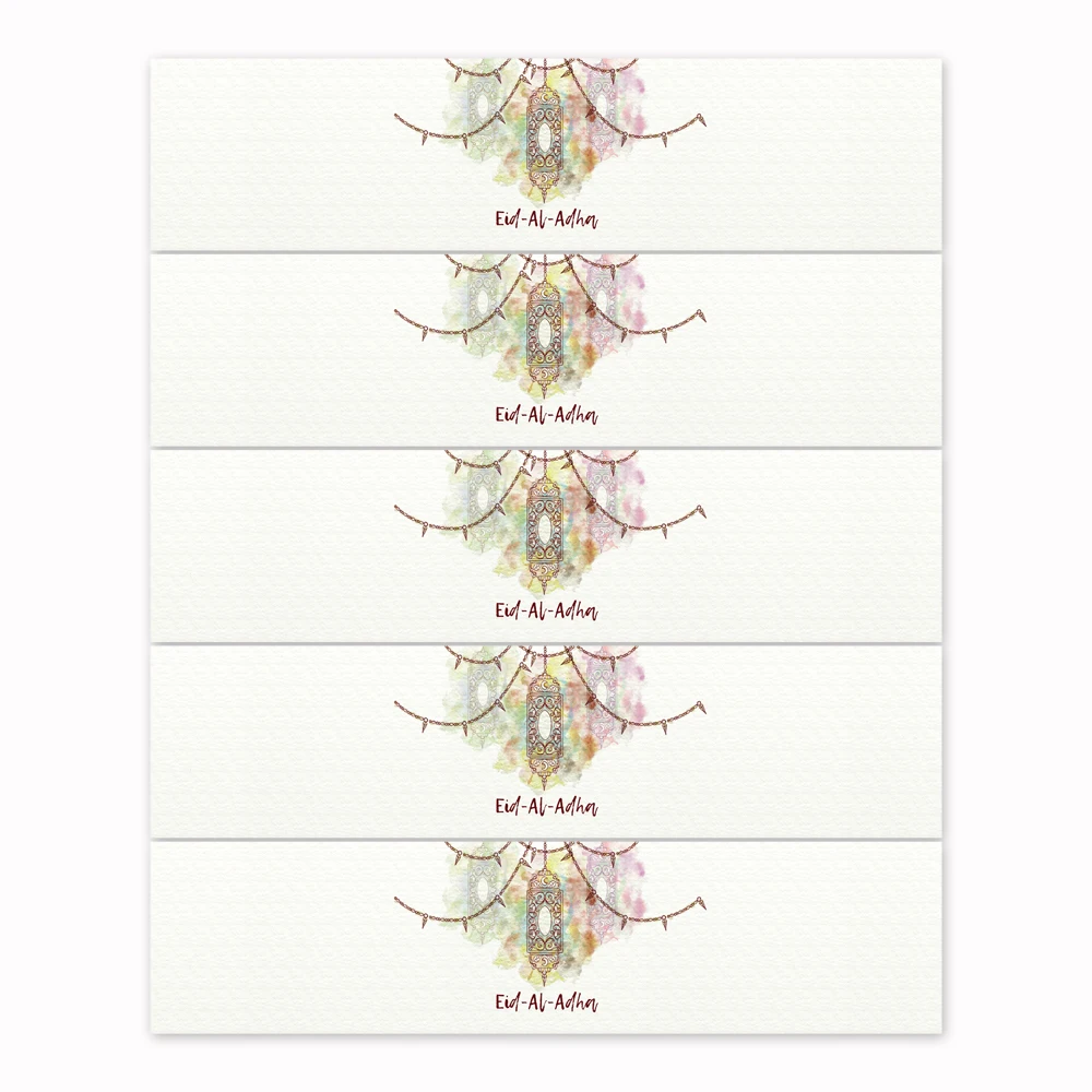 Eid Al Adha Bottle Label Traditional Muslin Sheep Holidays Kaaba Wrapper Party Supplies 1 order | Дом и сад