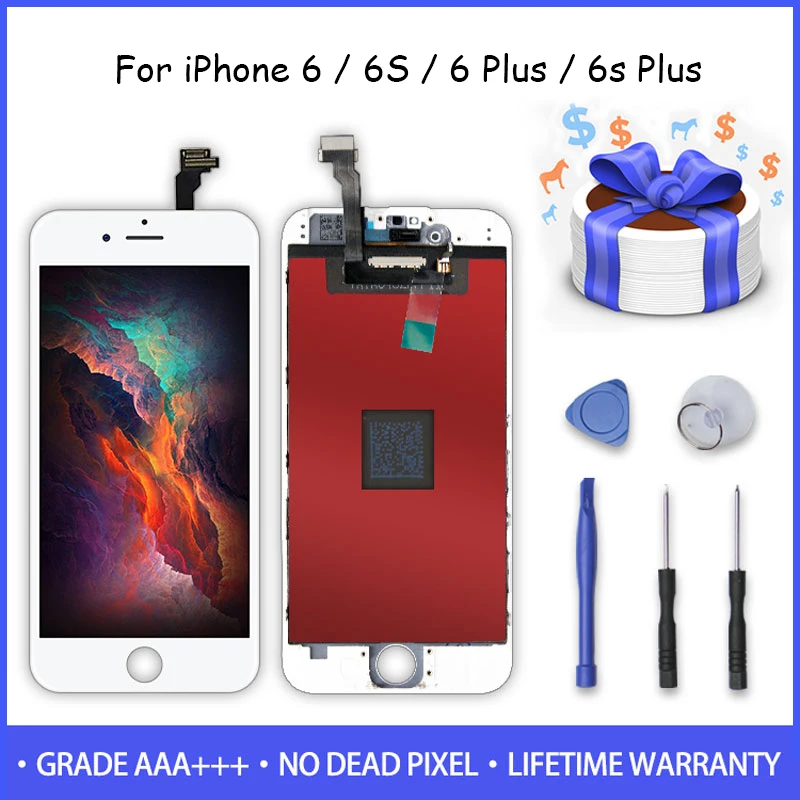FVBH AAAAA белый и черный новый бренд для iPhone 6 6S Plus ЖК дисплей с сенсорным экраном