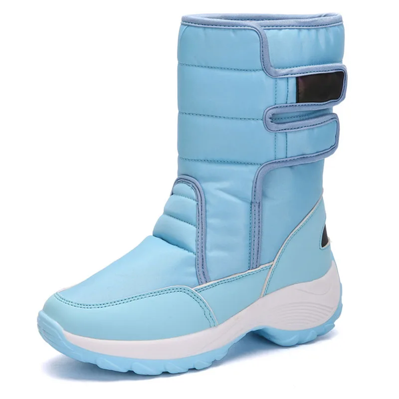 2019 Winter Fashion women shoes Breathable Thick bottom warm fur Mid-Calf Wedge waterproof Shoes plus size zapatos de mujer | Обувь