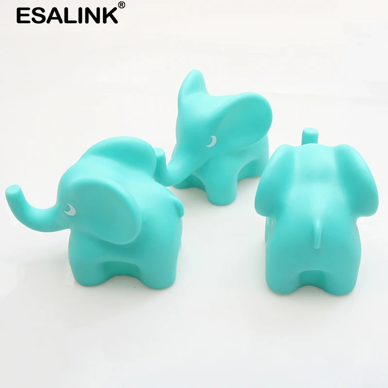 ESALINK 11 см 3 шт. детская Ванна резиновая зеленая слон бассейн для игры в воду