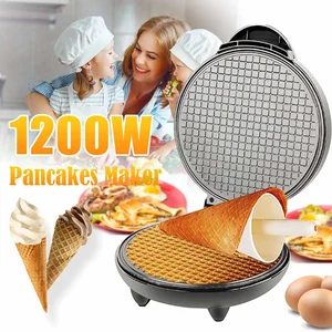 electric egg roll maker waffle maker crispy omelet mold crepe baking pan pancake bakeware diy ice cream cone machine pie frying free global shipping