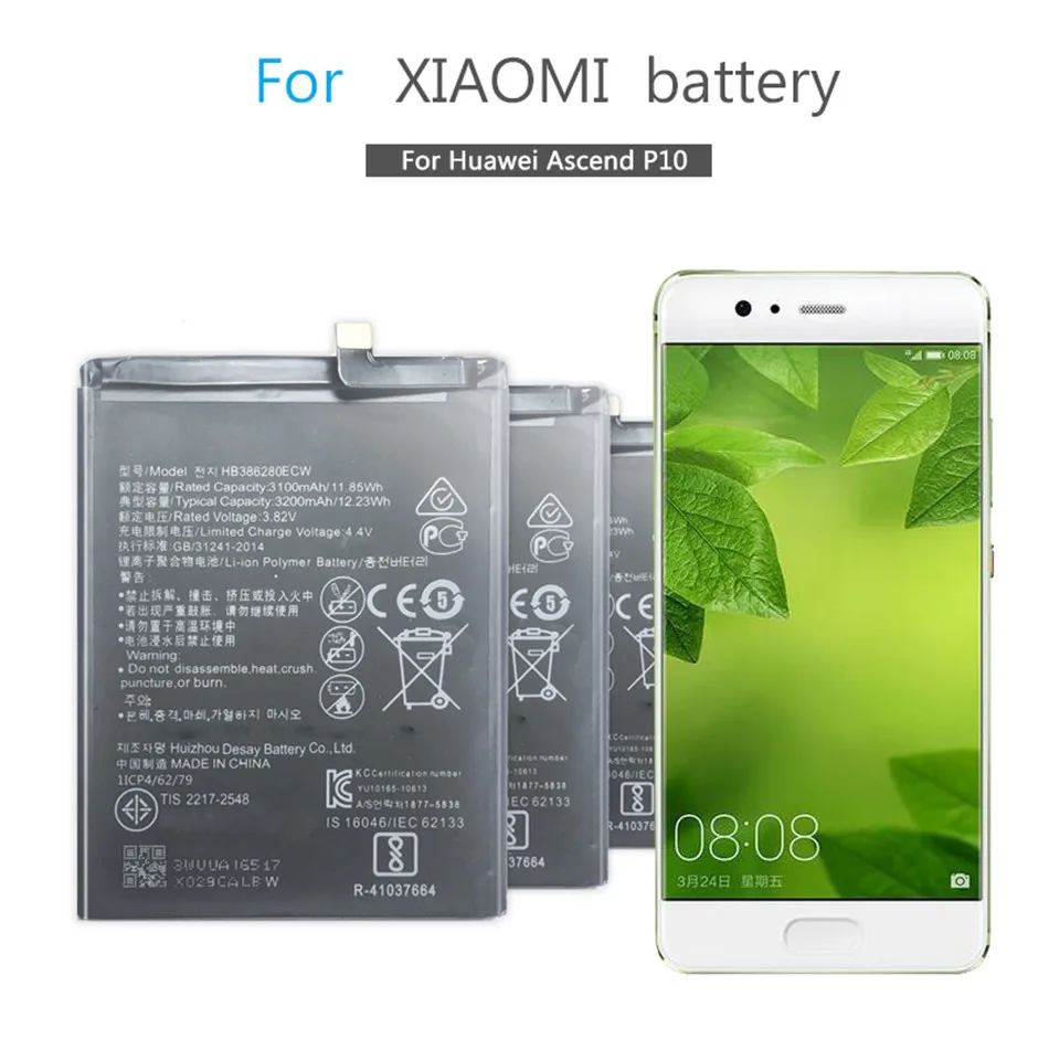 

HB386280ECW Battery For Huawei P10 Honor 9 Honor9 STF-L09 STF L09 STF-AL10 VTR-L09 VTR L09 L29 AL00 TL00