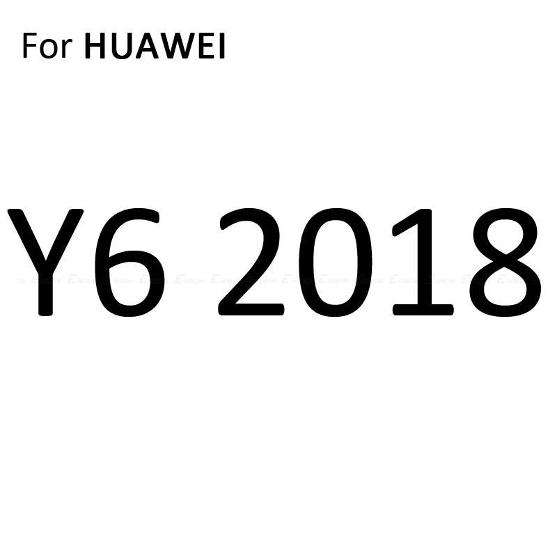 Y6 2018 2 шт. мягкий чехол для задней крышки из Экран протектор для huawei Y9 Y7 Y6 Y5 Pro Prime Lite углеродного волокна Стикеры защитная пленка - Цвет: Y6 2018