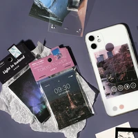 Tianzi 20pcs pack  city landscape carbon paper film phone sticker  phone case sticker decoration accessories