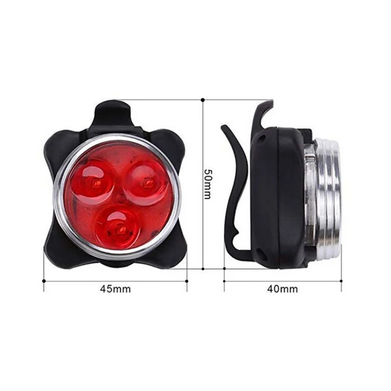 

Bicycle USB Rechargeable Waterproof Bike Head Tail Warning Light Lighting Tool For Cycling Front Rear Light Set COB