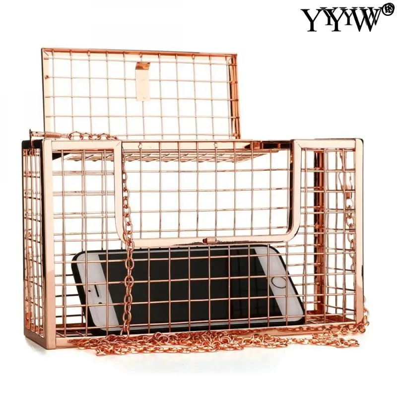 Сумка кросс-боди Женская квадратная модный саквояж в клетку для птиц клетка