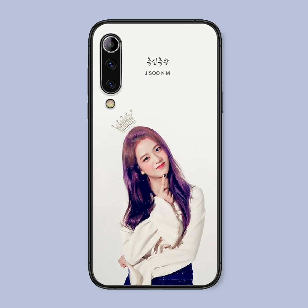 

Blacks-pink Kpop Girl Phone Case For Xiaomi Mi Note 10 A3 9 MAX 3 A2 8 9 Lite Pro Ultra black Waterproof Luxury Back Soft