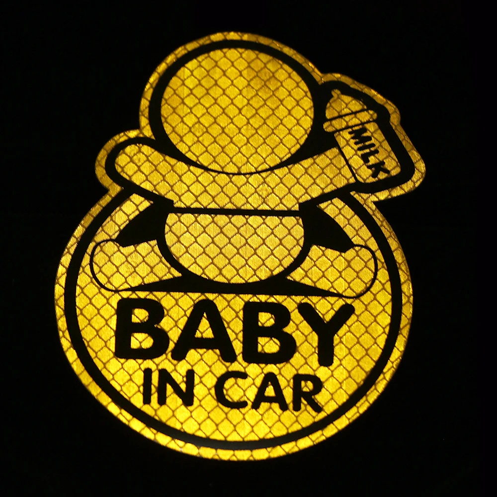 Светоотражающая Детская Наклейка на окно бампер виниловая наклейка милый знак