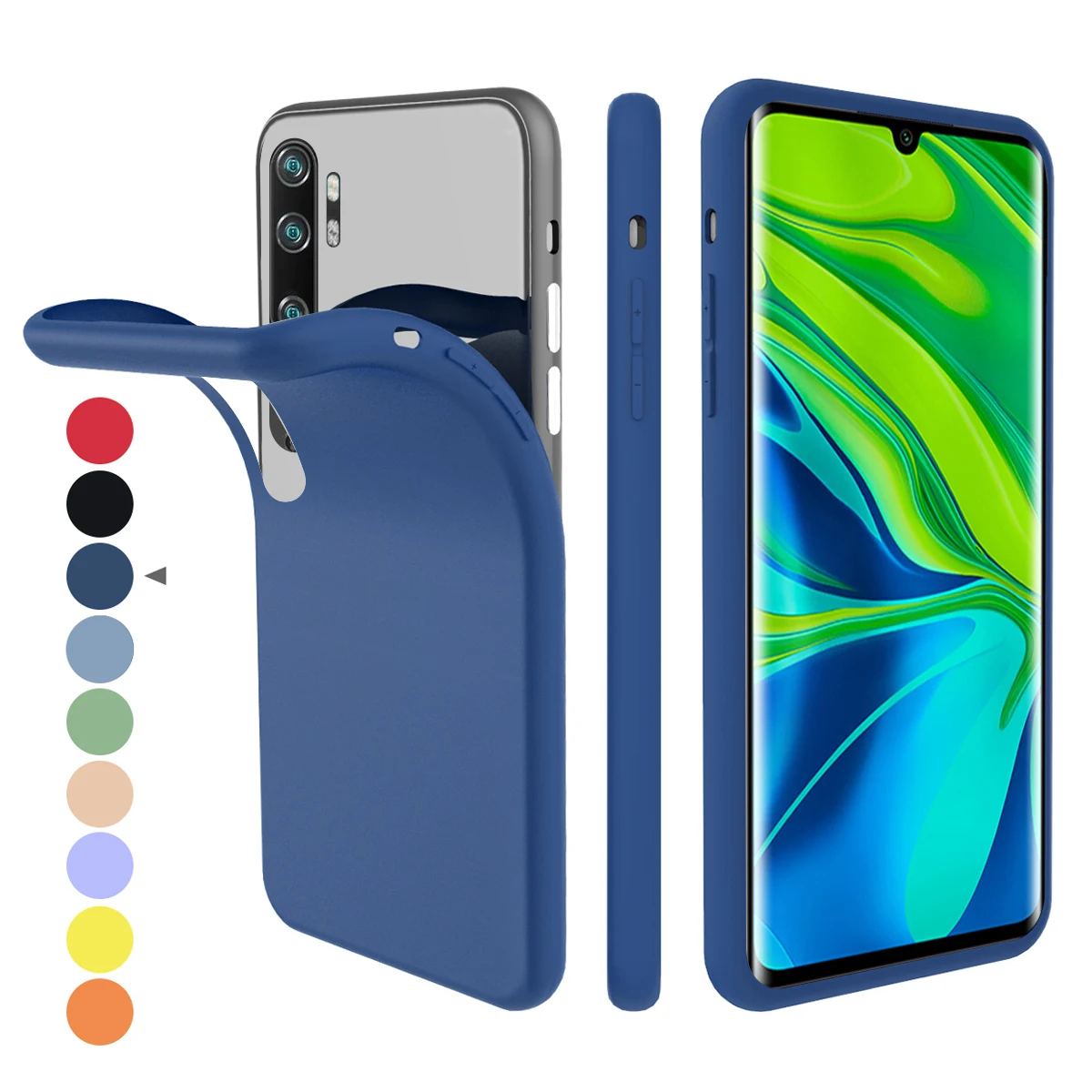 Чехол для Xiaomi Note 10 Pro Mi CC9 из мягкого ТПУ встроенного бархата защитный чехол Redmi 8T 8