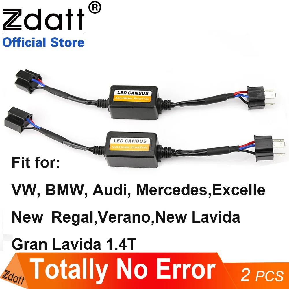 Zdatt H7 LED CANBUS декодер H11 9005 9006 HB3 HB4 H1 H3 автомобильный предупреждающий Canceller анти EMC