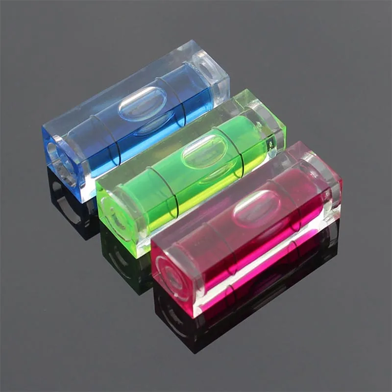 (100 pieces/lot) Size 10*10*29mm Photo Frame Wall Spirit Level Square Bubble Inclinometer 4 Colors Available | Инструменты