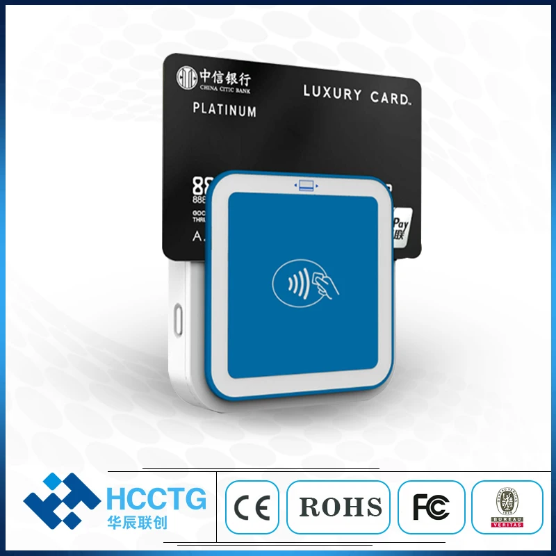 Visa Master Credit Card Chip Reader Writer Bank Transaction Bluetooth Mpos with EMV PCI TQM Amex POS Terminal i9