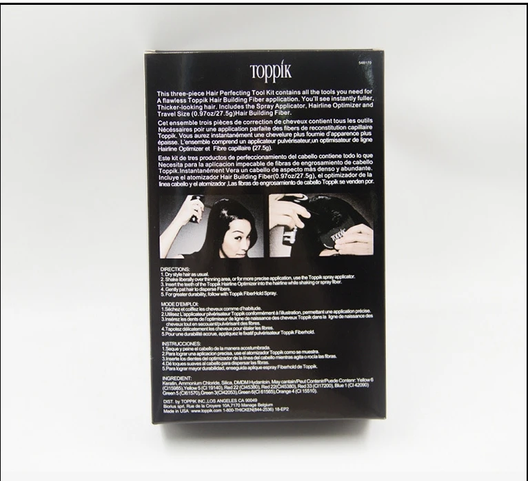 TOPPIK набор волокон для волос кератин утолщение спрей наращивания продукты против