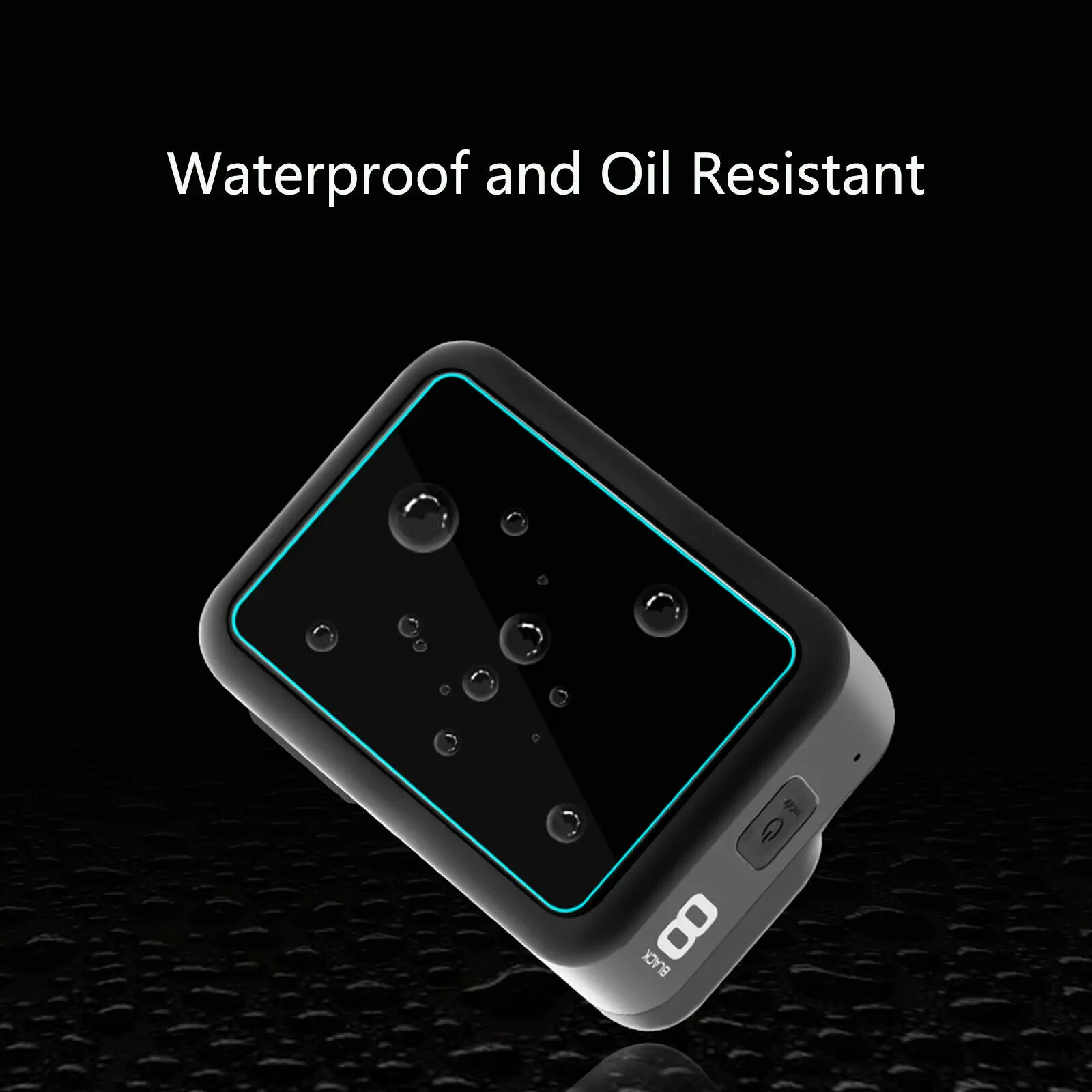 Закаленное стекло для защиты экрана GoPro Hero 8 Черная защитная пленка объектива Gopro8