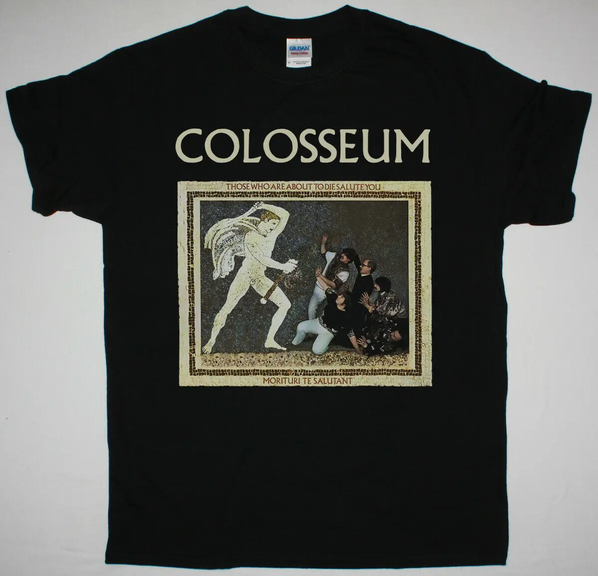 Колоссей тех кто собирается умереть Салют вас черная футболка прогрессивная