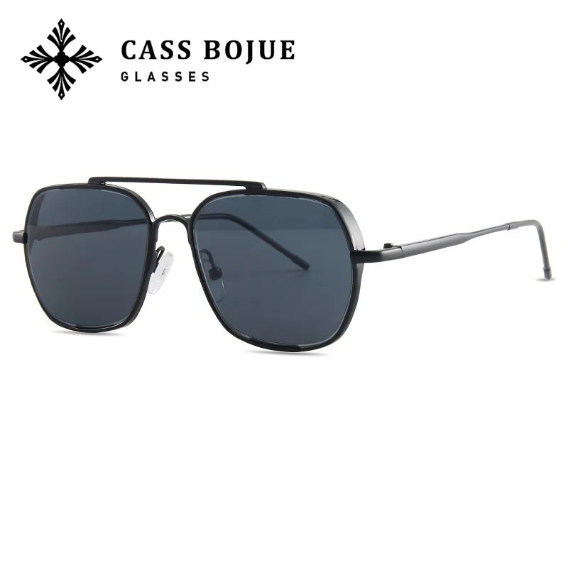 

New fashion sunglasses men and women with the same style net red street shooting metal pilot glasses fashion transparent