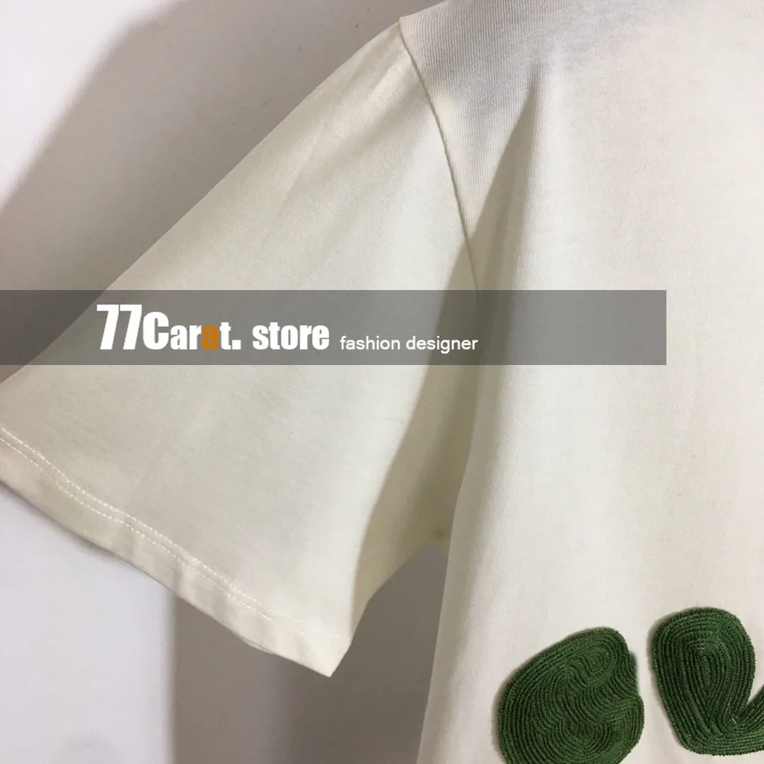 

2021 summer luxury designer t shirt for women fashion tops with embroidery letter short sleeve with o-neck white tshirt clothes