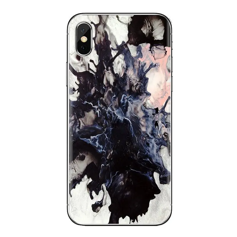 Белый черный мраморный камень текстуры для iPhone XS Max XR X 4 4s 5 5S 5C SE 6 6S 7 8 Plus samsung Galaxy J1 J3