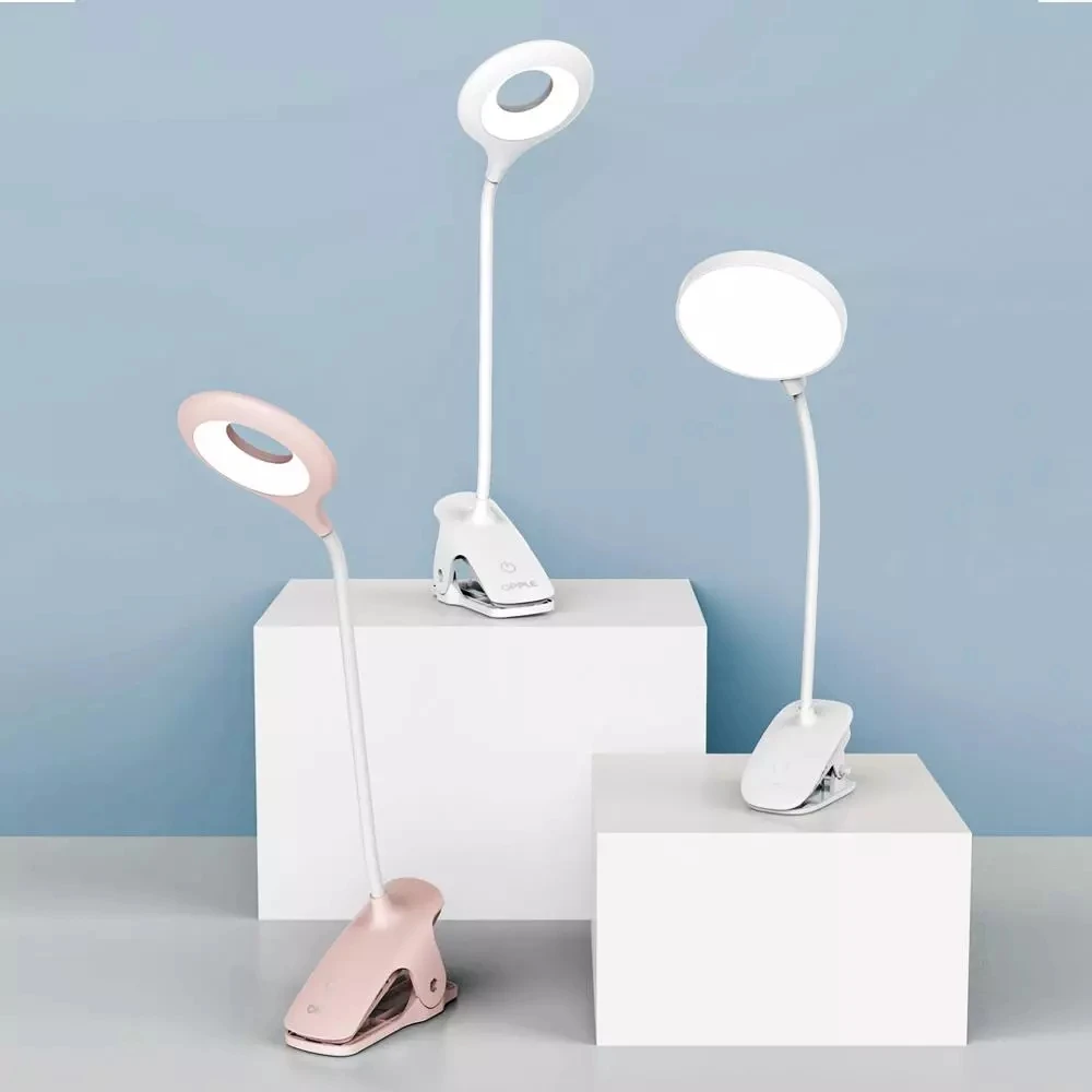 

OPPLE Clip-on Table Lamp LED read desk lamp study table light Portable 360 bending Bedside night light USB charging mode