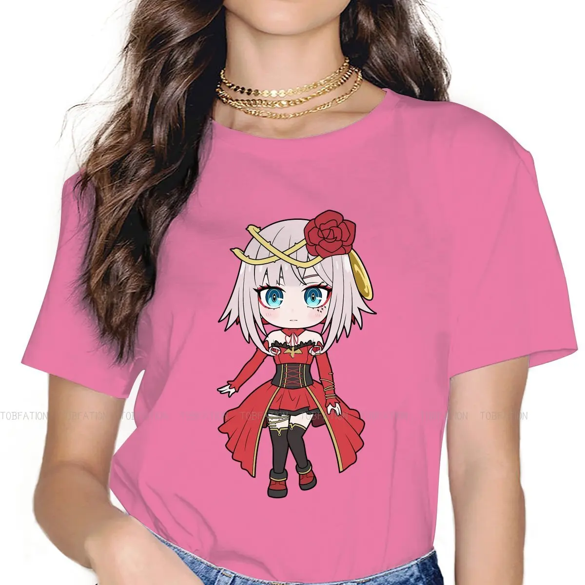 Cosette Chibi Harajuku TShirt Takt op Destiny Music Anime Printing Streetwear T Shirt Women Short Sleeve Unique Gift Clothes