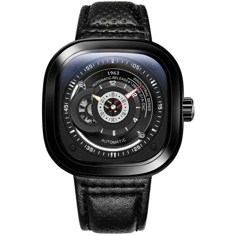 Роскошные Брендовые мужские механические часы с пряжкой из сплава и нержавеющей