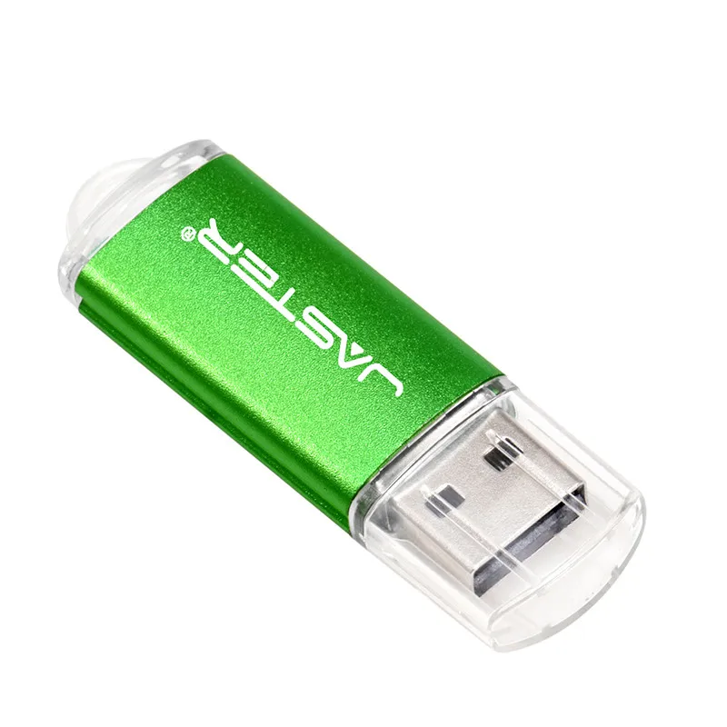 Green JASTER мини-флеш-накопитель USB флэш-накопитель 4 ГБ 8 ГБ 16 ГБ 32 ГБ 64 Гб 128 ГБ Флешка металлический флеш-диск Usb 2,0 карта памяти USB - Цвет: Green