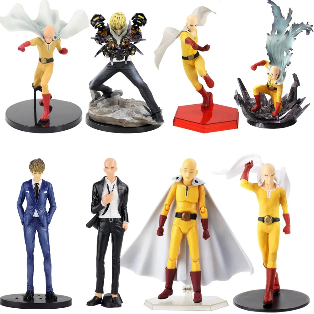 

One Punch Man Hero Saitama Sensei Action Figure Japanese Caped Baldy Saitama PVC Figure Collectible Model Toys gift for kids