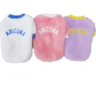 Мягкая теплая толстовка одежда для домашних животных, котов, длинная плюшевая толстовка с капюшоном, зимнее пальто для маленьких и средних собак, чихуахуа, белая толстовка с капюшоном