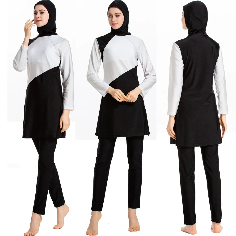 Пэй-фу с длинным рукавом Мусульманский купальник купальники мусульманские для