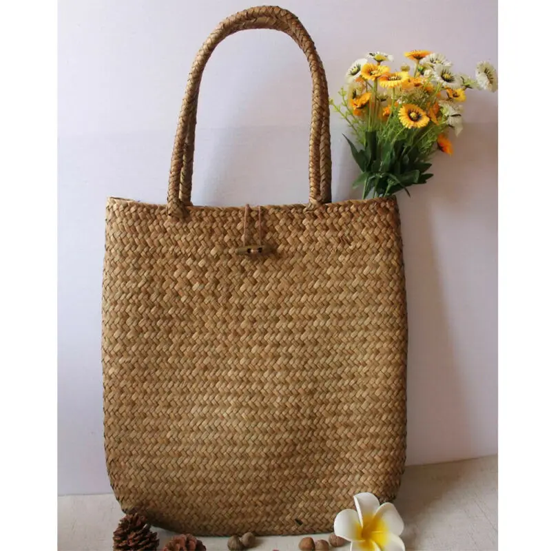 

2020 Women Straw Bag Woven Handbag Purse Crossbody Boho Beach Summer Rattan Tote Bags Purse New Womens Borsa Da Donna In Paglia
