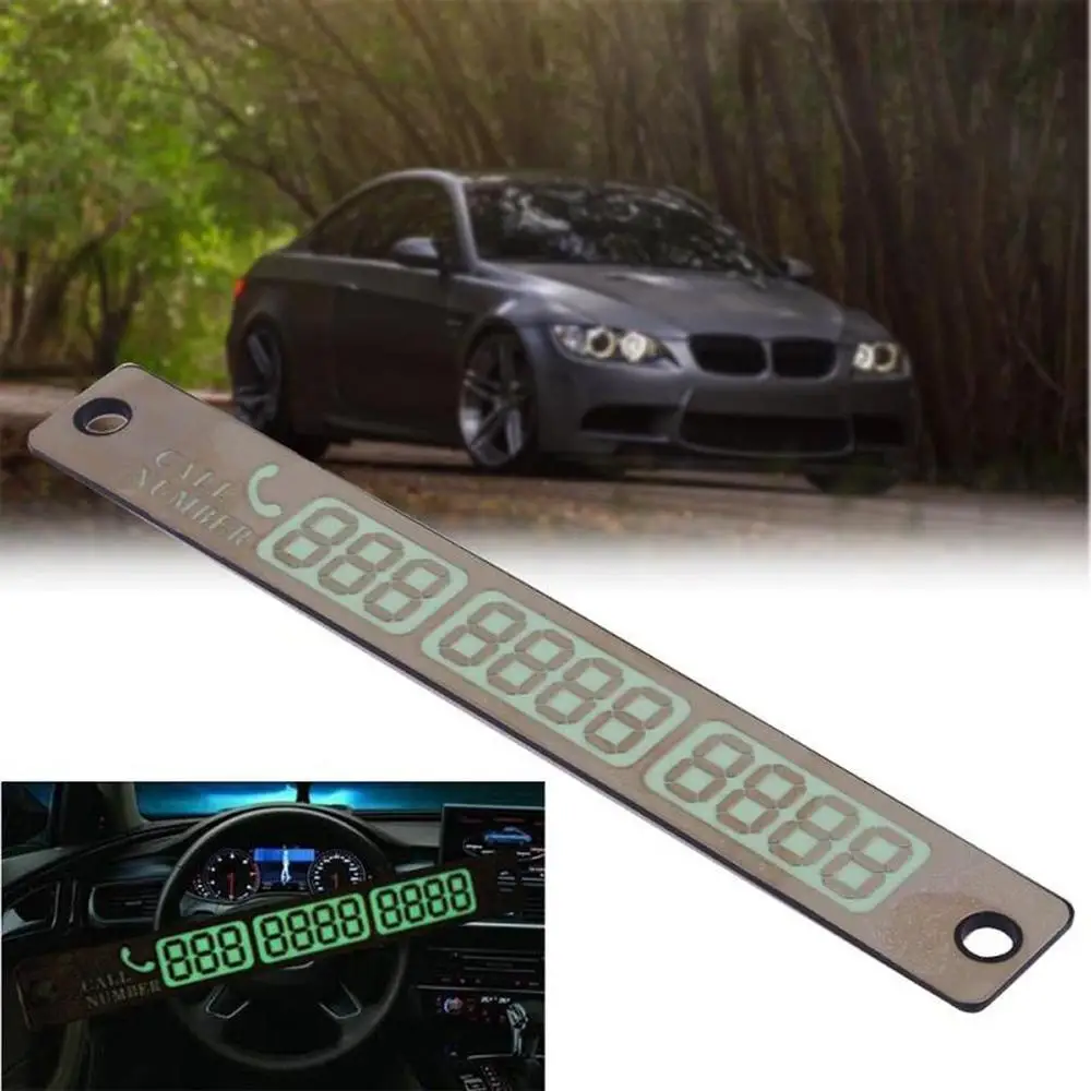 2020 новая светящаяся парковочная карта автомобиль креативный Временный номер