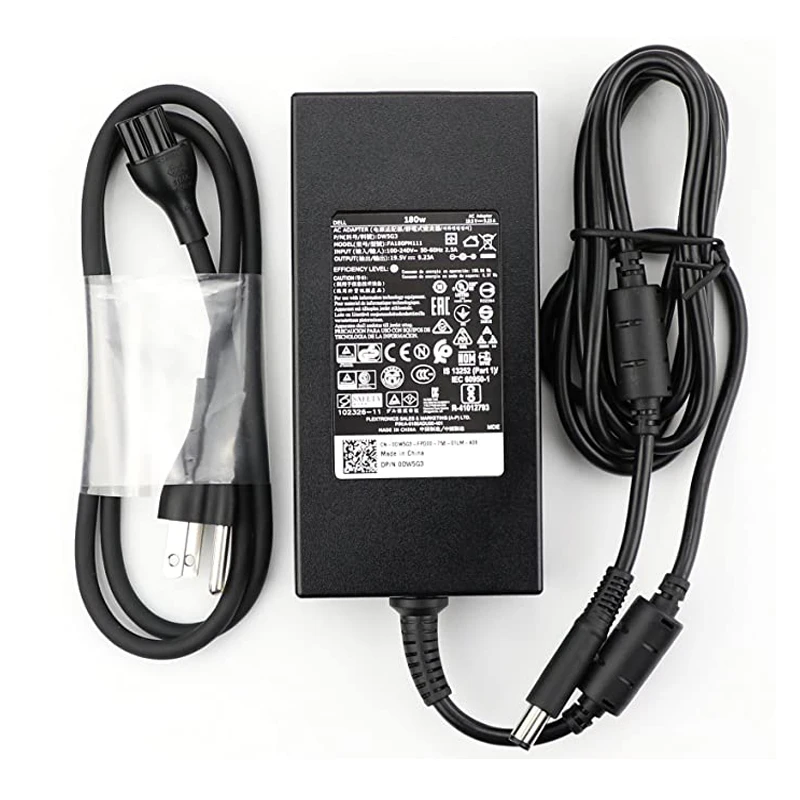 

Новый оригинальный UL 180W 19,5 V 9.23A AC Зарядное устройство Питание для Dell Precision 7530 ноутбук адаптер переменного тока Шнур