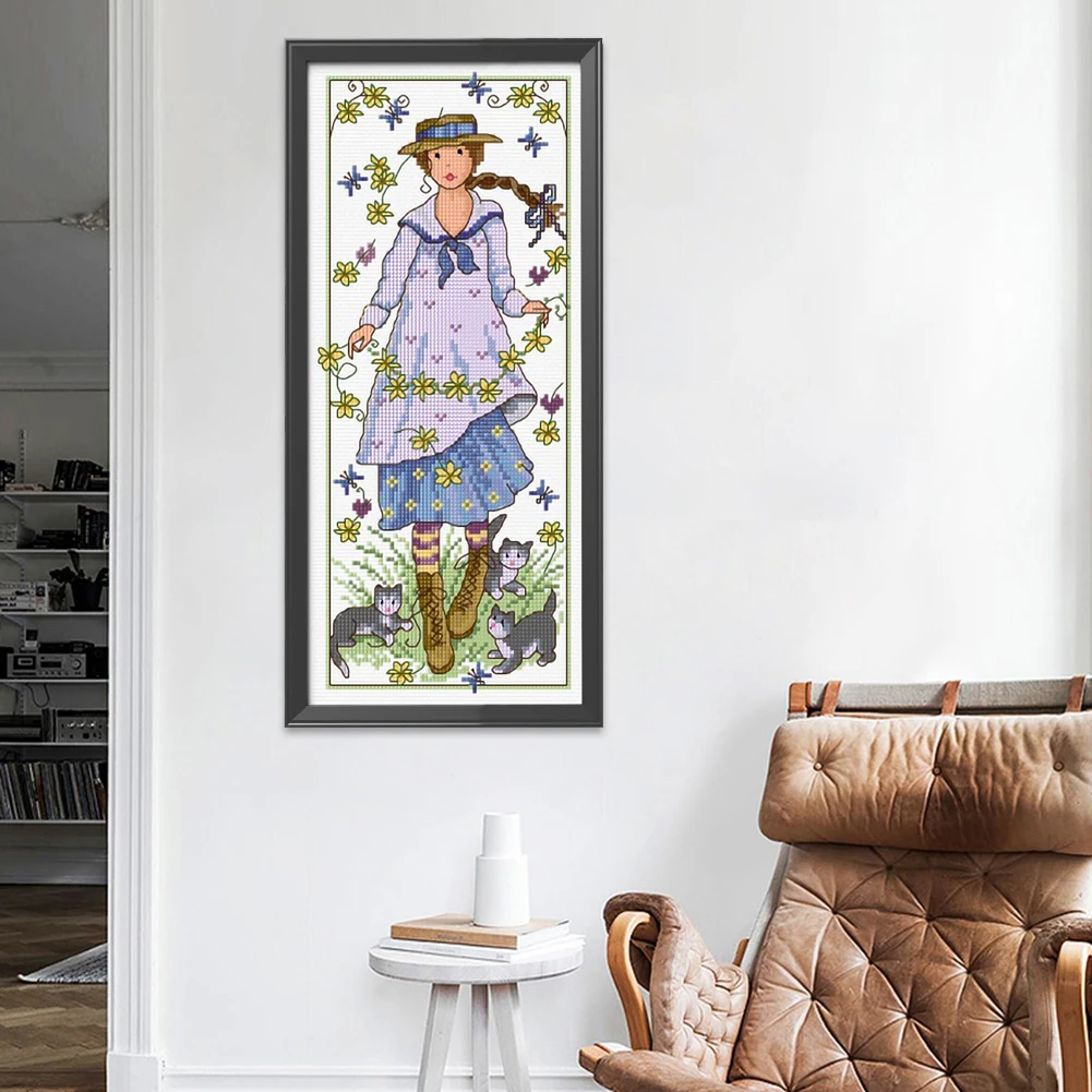 Вышивка крестиком экологически чистая хлопчатобумажная нить 11CT Набор для