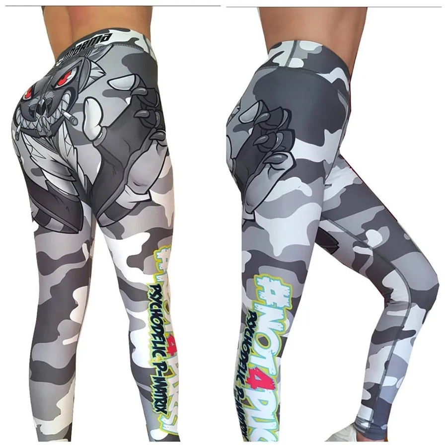 Спортивные Леггинсы для Хэллоуина штаны йоги в виде монстра рождественские