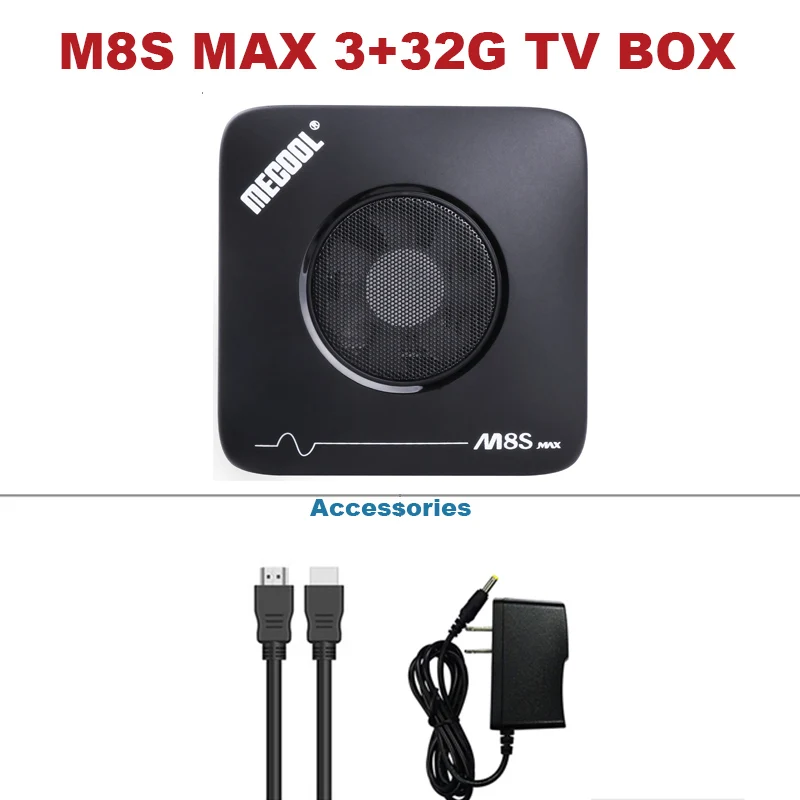 TV BOX Новинка mecool M8S MAX ТВ приставка Android 7,1 3G DDR3+ 32G rom приставка ТВ Amlogic S912 Восьмиядерный 2,4G/5G wifi Bluetooth/USB Smart Topbox - Цвет: TV BOX