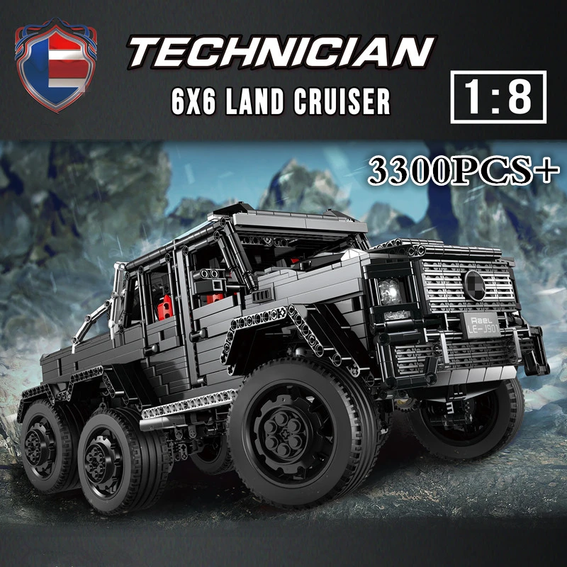 3300 шт. технические машины совместимые с MOC 2425 G63AMG 6X6 LAND CRUISER набор 1:8 модели