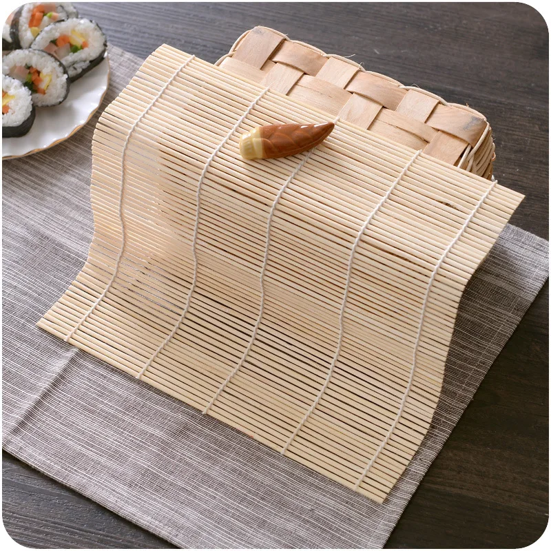 

3PCS Sushi Tool Bamboo Rolling Mat Kitchen Tools Gadget Sushi Maker Accessories Sushi Roller Japanese Food Rice Roll Mold