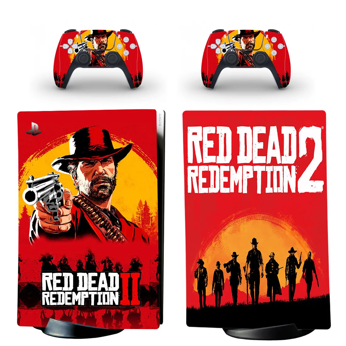 

Стильная цифровая Наклейка Red Gread Style PS5 для консоли Playstation 5 и 2 контроллера