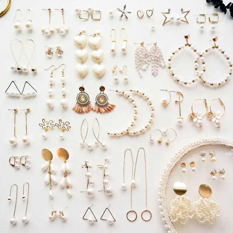 SP & CITY элегантные жемчужные серьги с бахромой Многослойные висячие имитацией