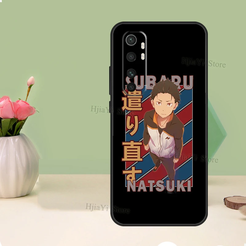Чехол для телефона Natsuki Subaru Re Zero Xiaomi POCO X3 F2 F3 M3 Pro Mi 11 Lite Ultra 10T 11T задняя крышка чехлы |