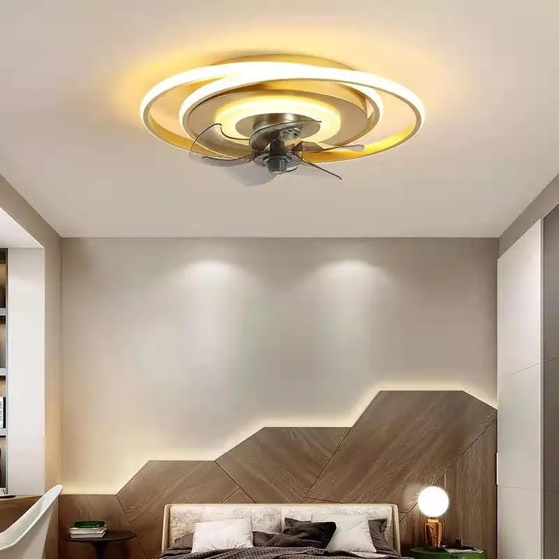 

European modern simple ceiling fan room bedroom living room household ceiling lamp ceiling fan decorative lamp ceiling fan lamp