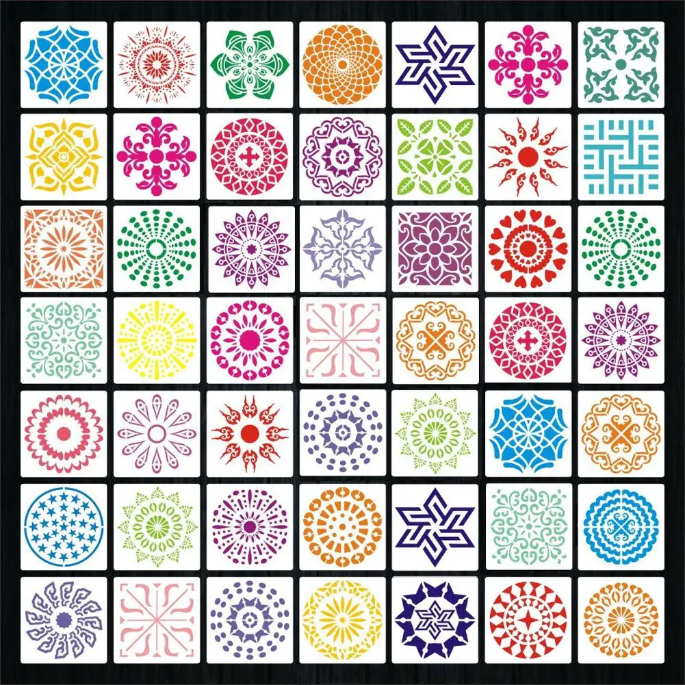 1 компл. Вспомогательный трафарет для рисования большие пластиковые