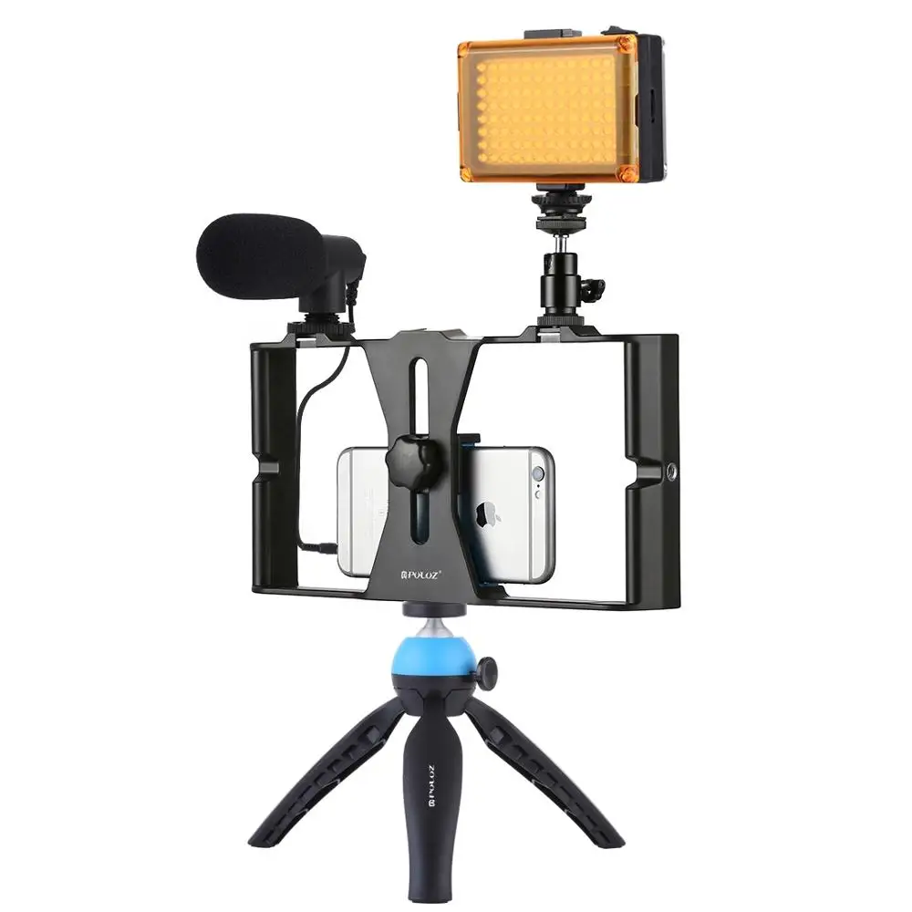 PULUZ Smartphone Video Rig Filmmaking Recording Handle Stabilizer Bracket For iPhone/Smartphone | Электроника